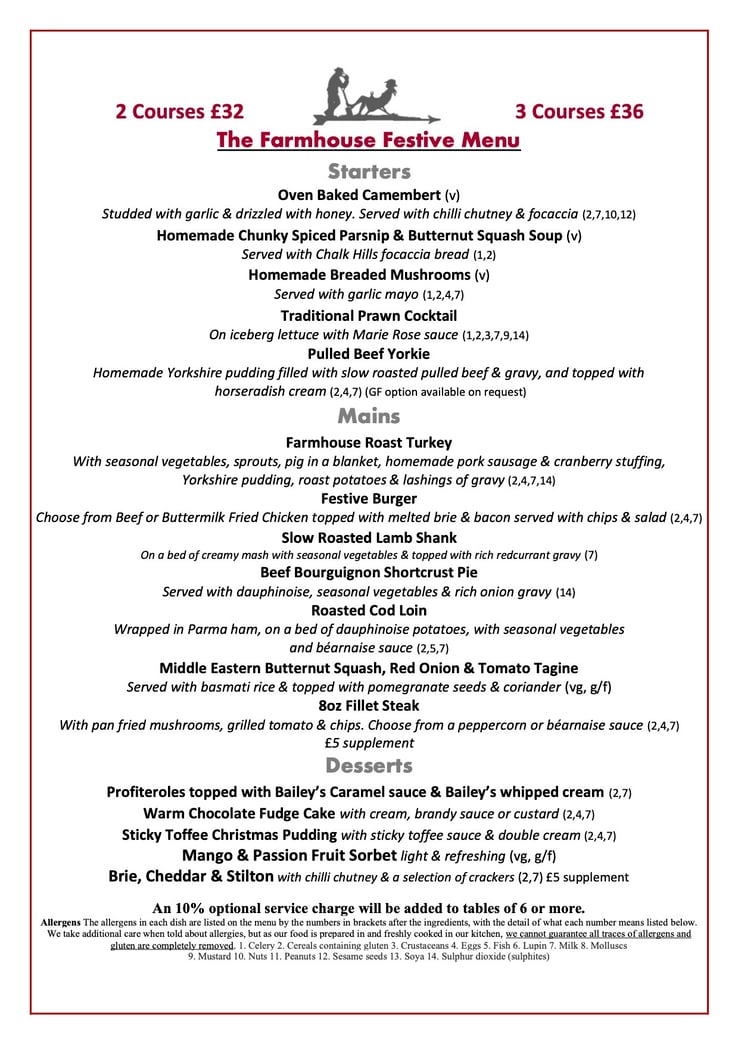 Christmas Set Menu 2026