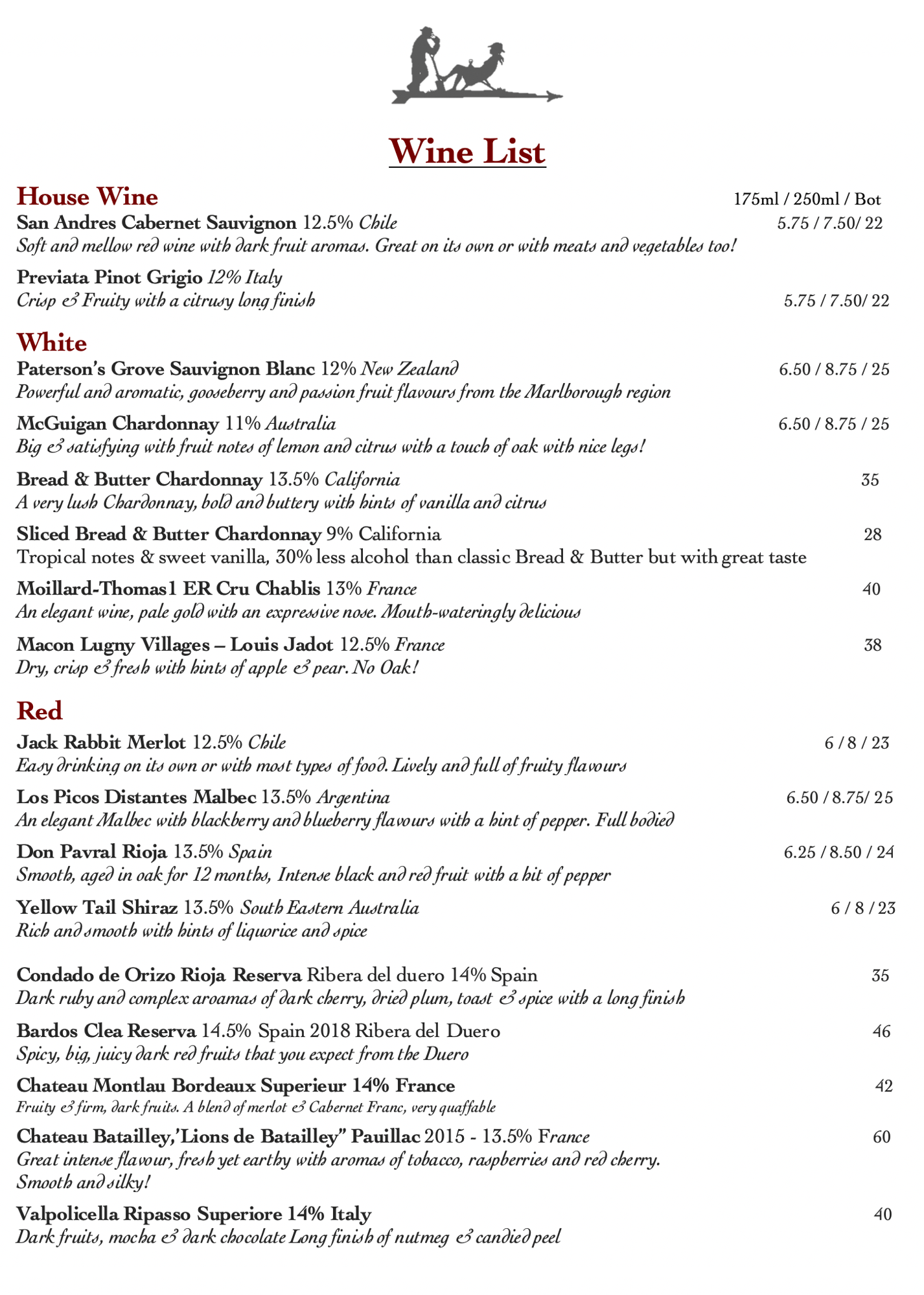 Wine List 1